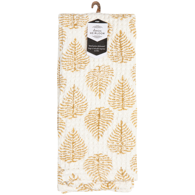 Arbor Block Print Waffle Dishtowel