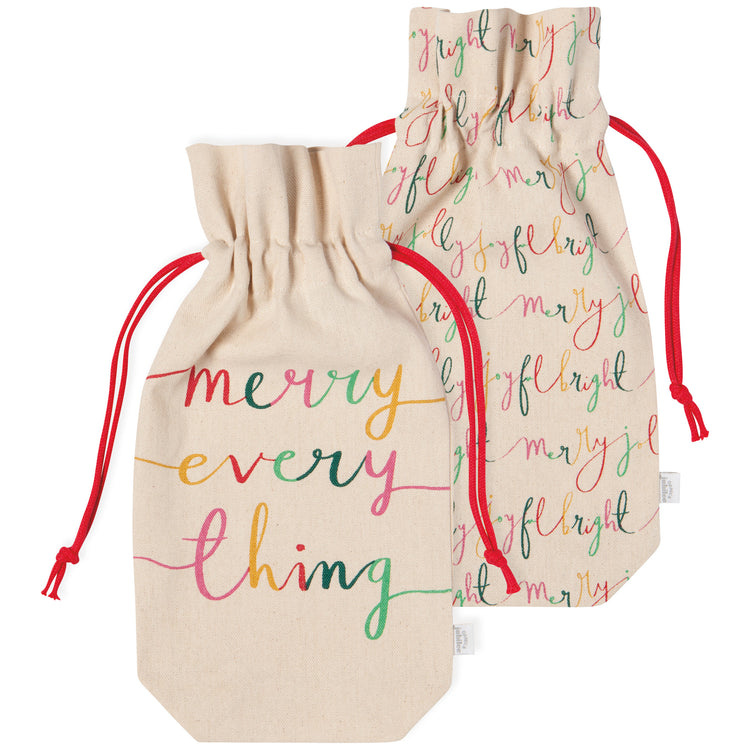 Merry Everything Wine Bags Set of 2