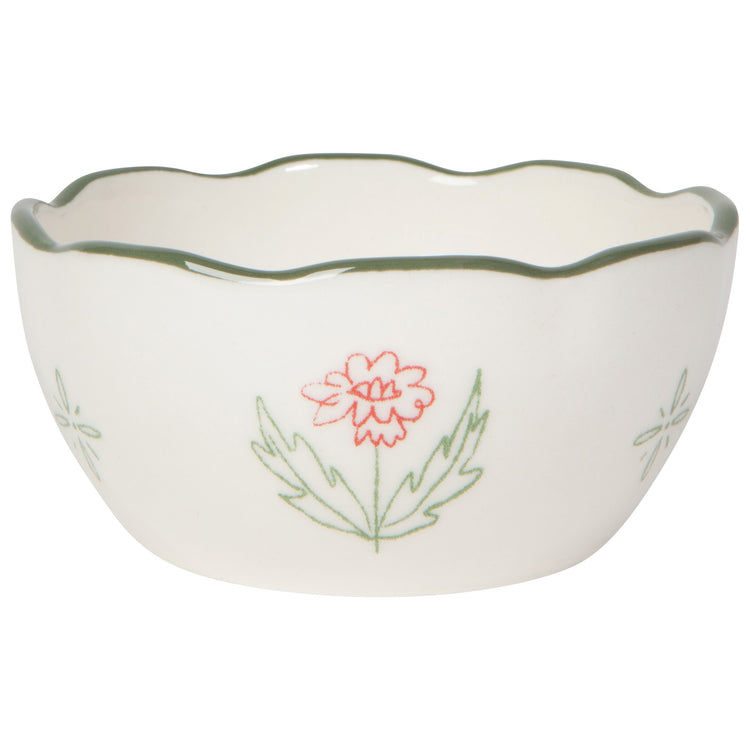 Camellia Stoneware Nesting Bowls Set of 4 Assorted