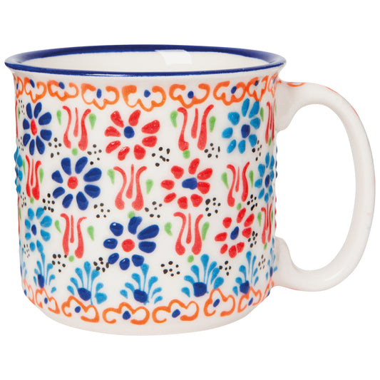 Multi White Evani Mug