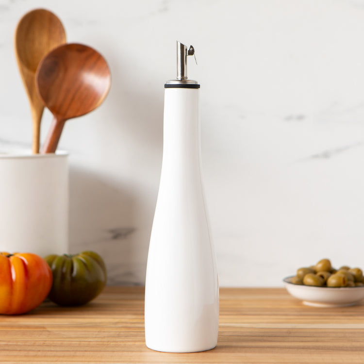 White Ceramic Cruet