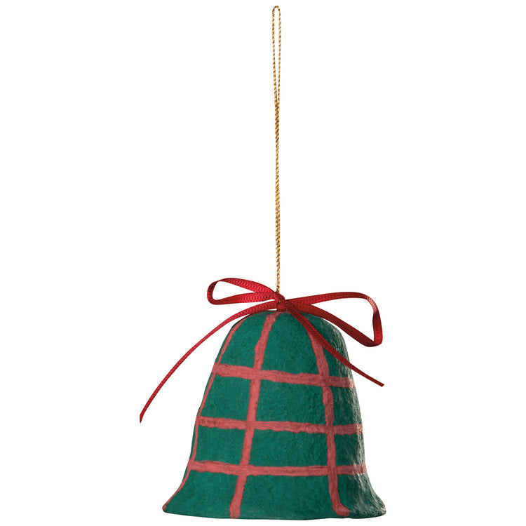 Merry Medley Mache Christmas Tree Ornaments - 3 Assorted Styles