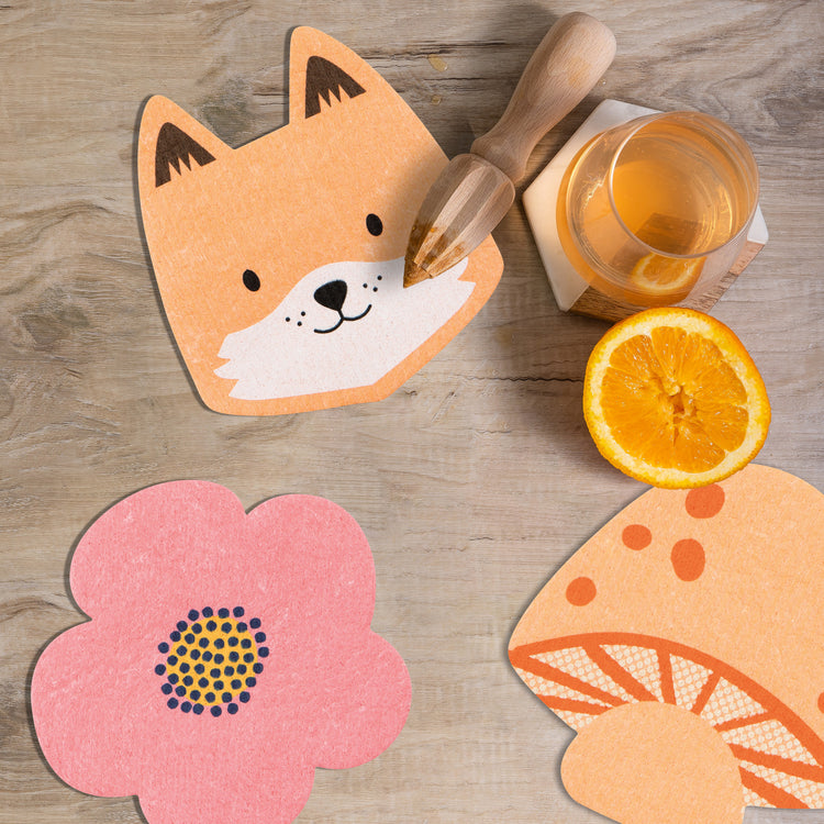 Fox Shaped Swedish Dishcloth