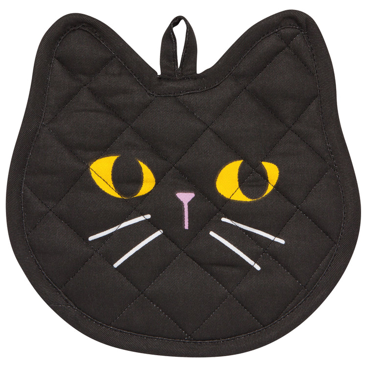 Black Cat Shaped Potholder