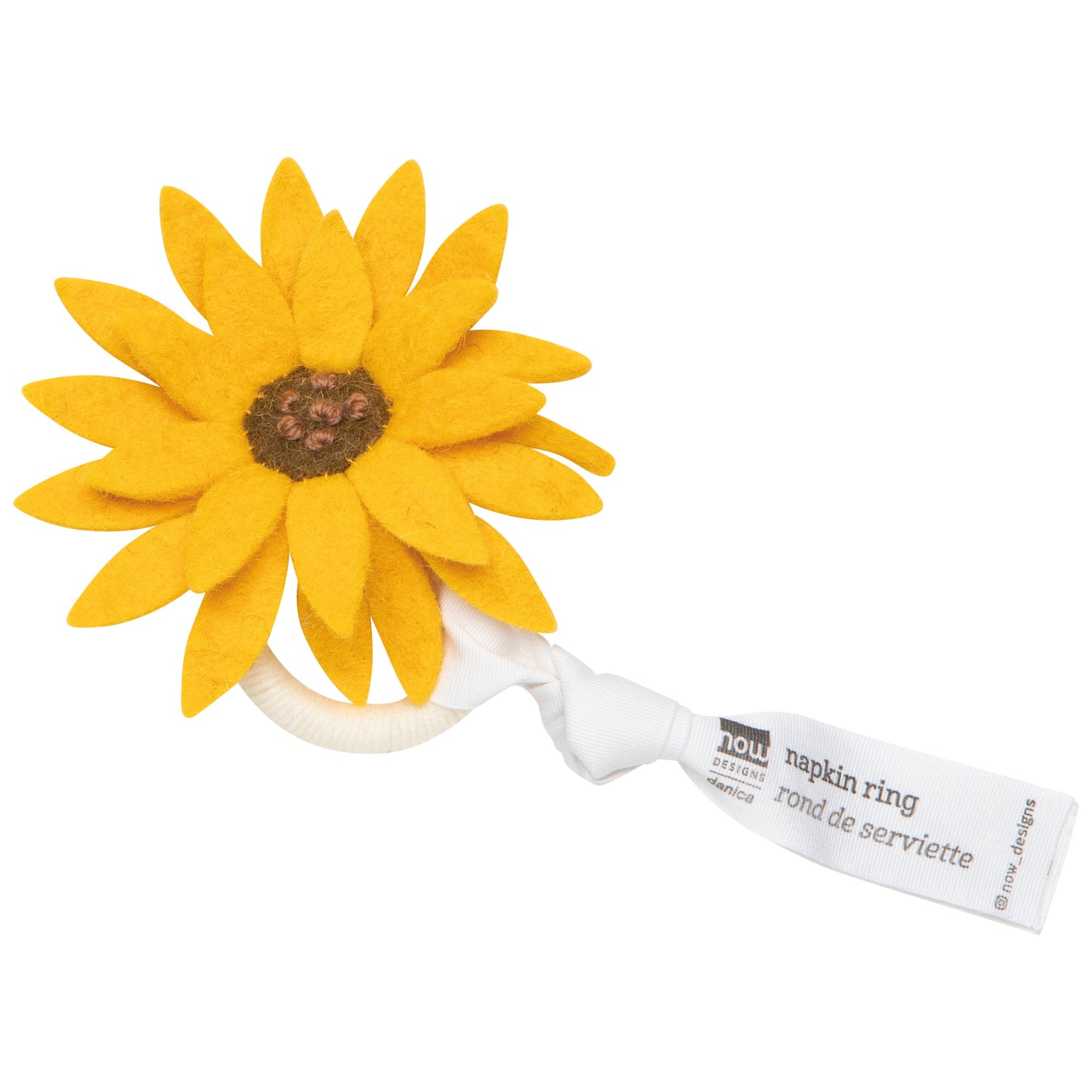 Sunflower Splendor Felt Napkin Ring