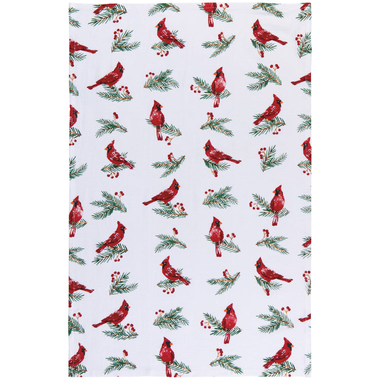 Birds & Boughs Christmas Floursack Dishtowels Set of 3