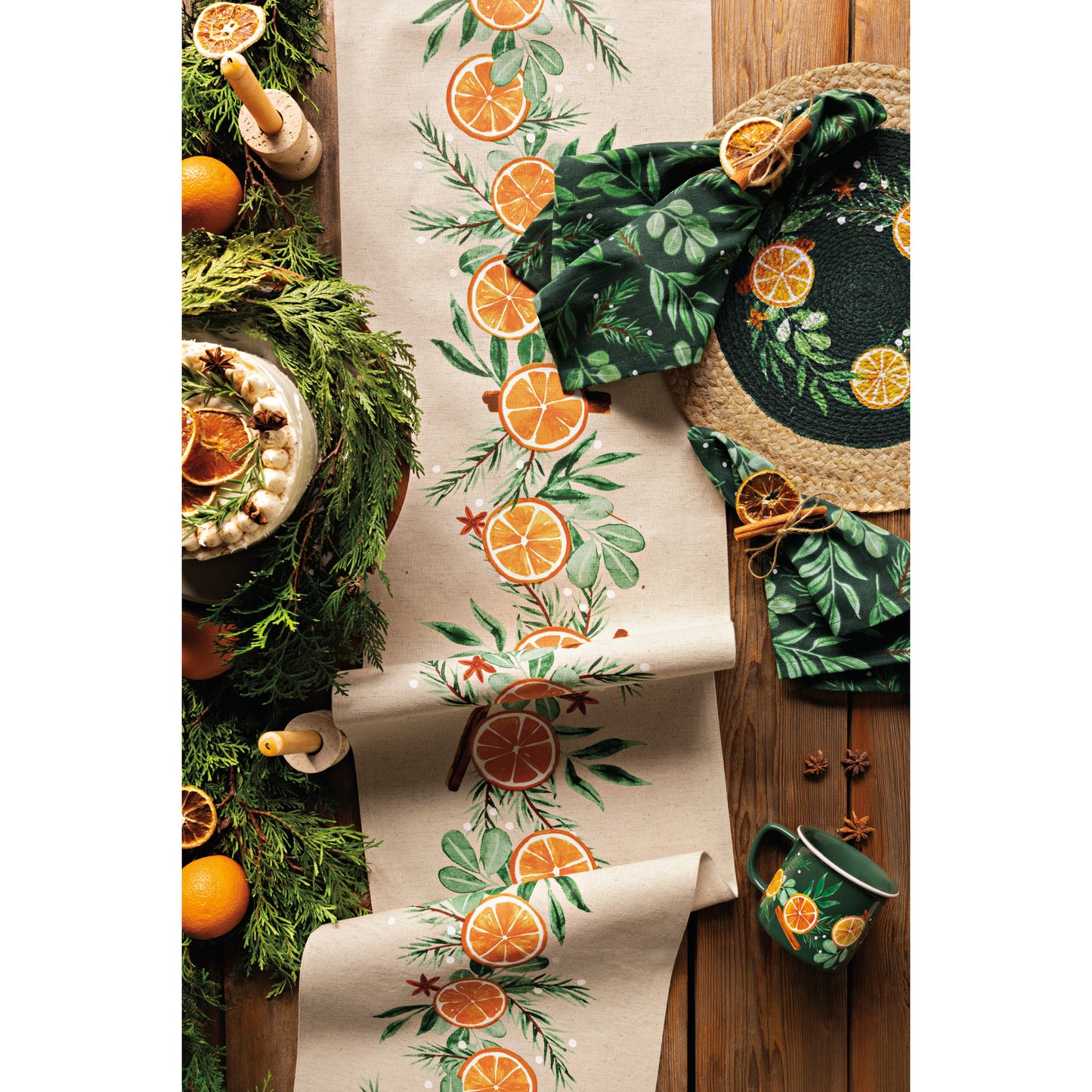 Cedar & Citrus Table Runner