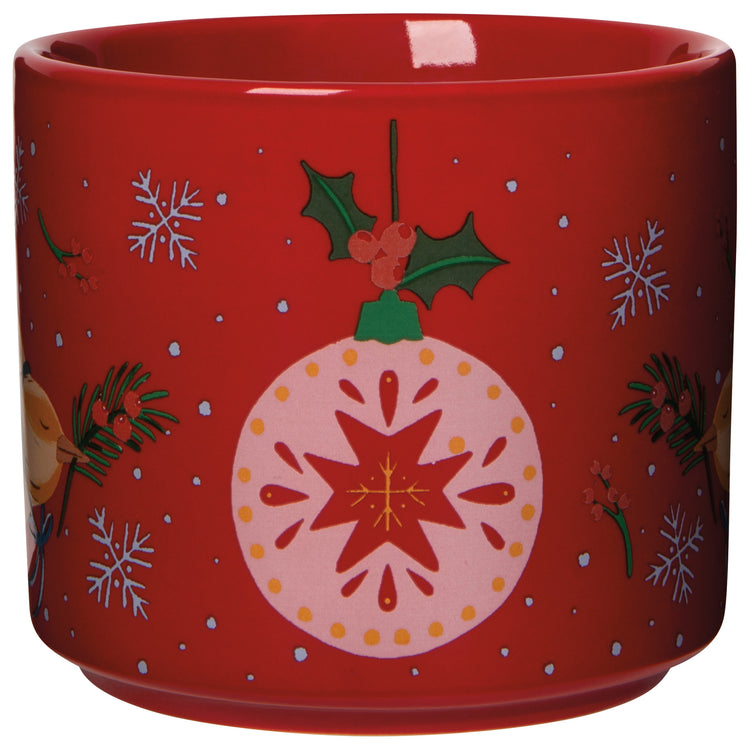 Season's Tweetings Christmas Mug with Lid
