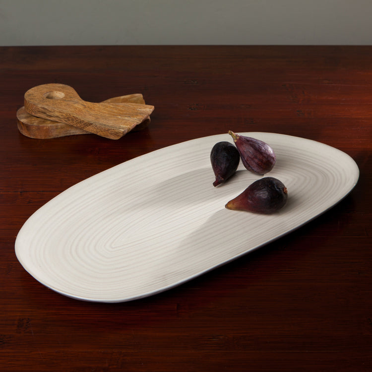 Aquarius Oyster Oval Platter 15 Inch