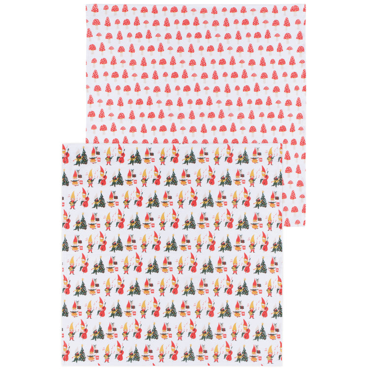Gnome For The Holidays Floursack Dishtowels Set of 2