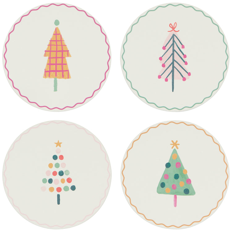 Glitzmas Soak Up Christmas Coasters Set of 4