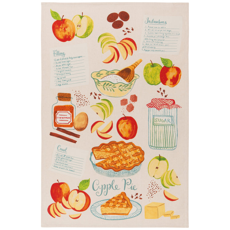 Sweet as Pie Printed Cotton Dishtowels Set of 2
