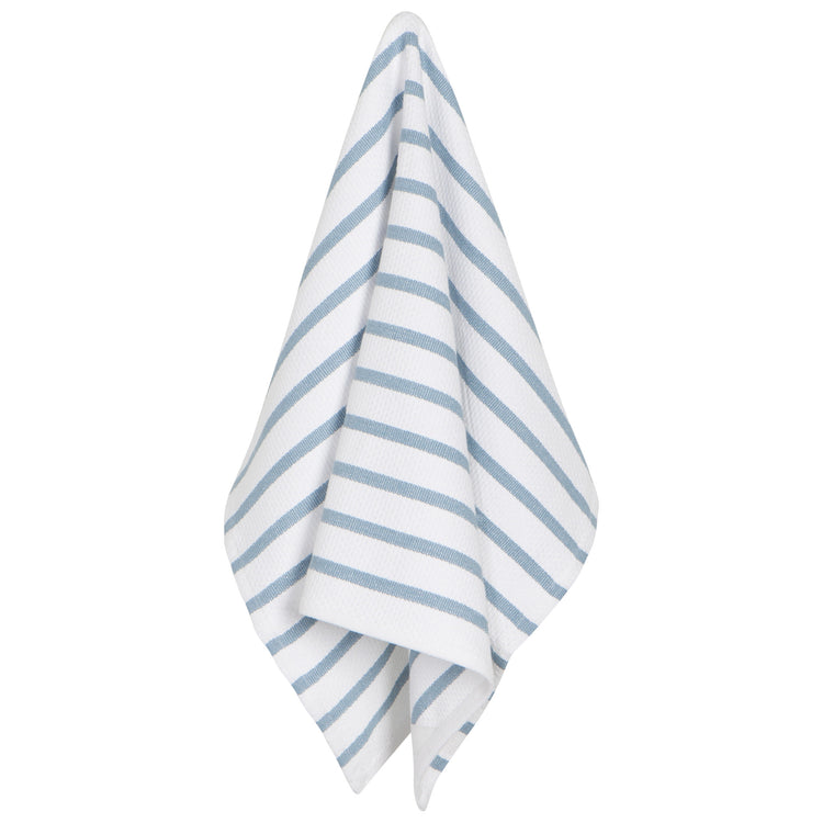 Basketweave Slate Blue Dishtowel