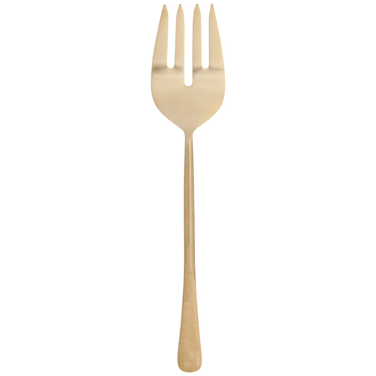 Stainless Steel Salad Server Set - Gold