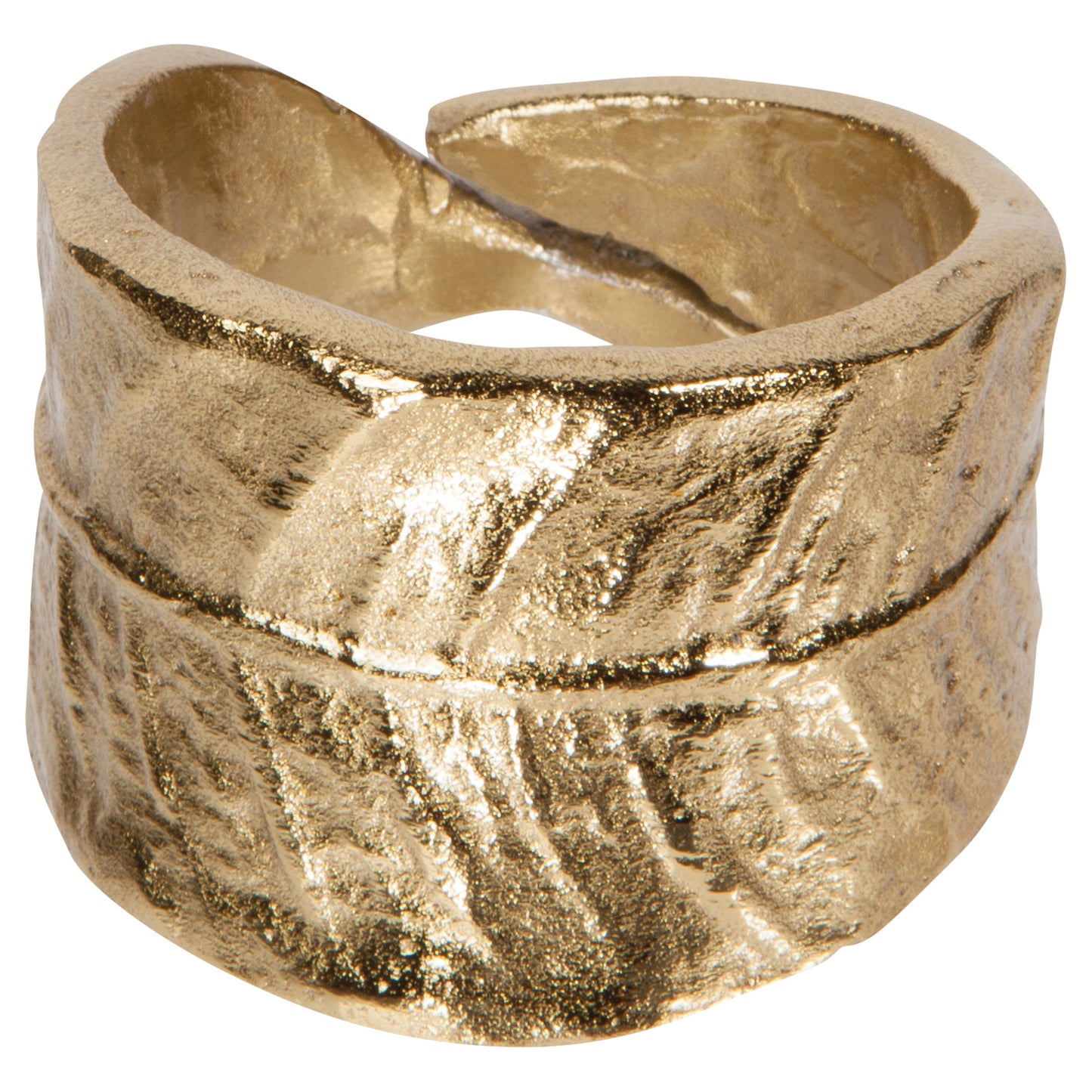 Leaf Metal Napkin Rings Set of 4