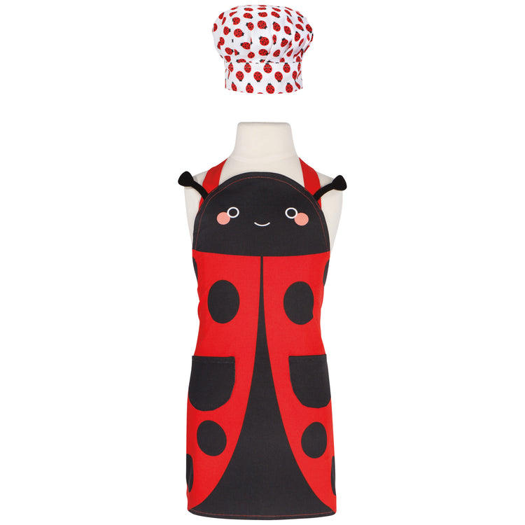 Ladybug Daydream Kid's Apron & Hat Set Set of 2