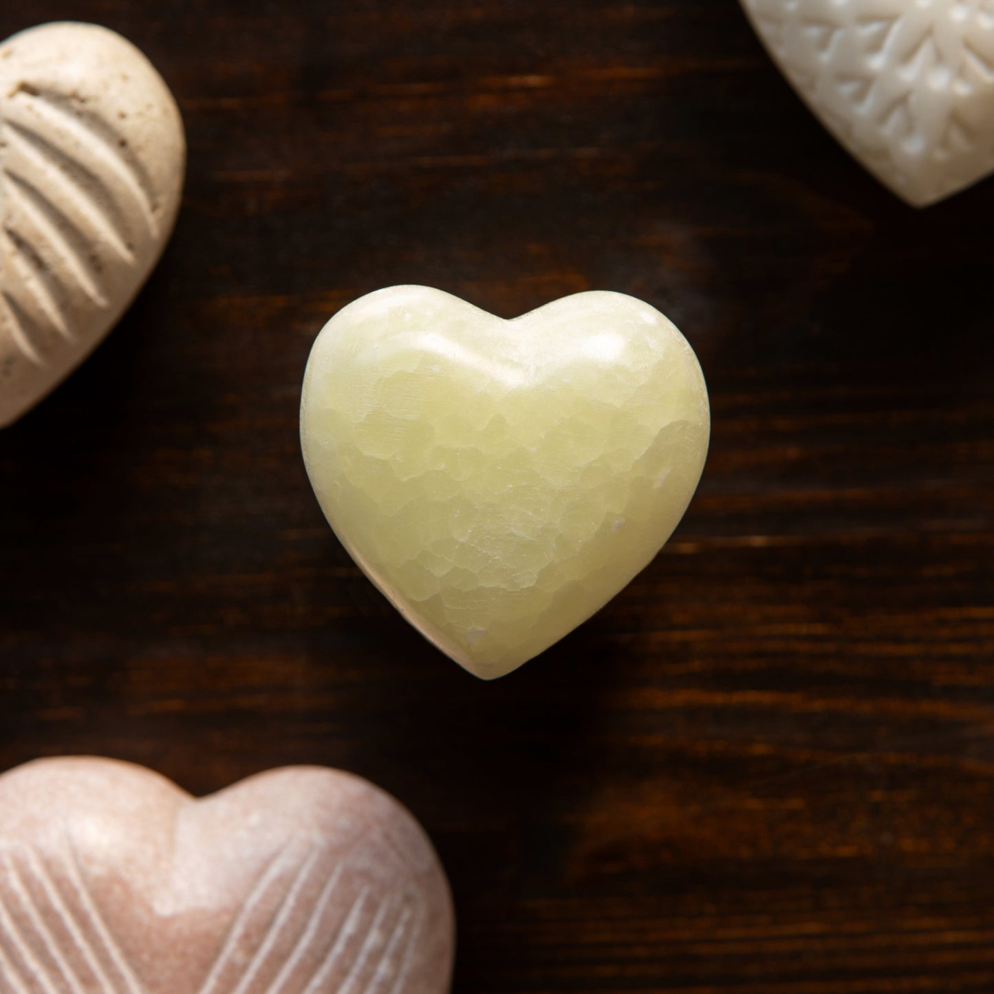 Green Onyx Heart Small