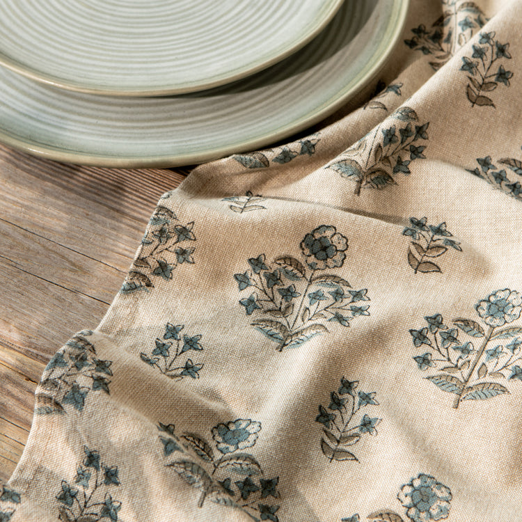 Salvia Block Print Dishtowel