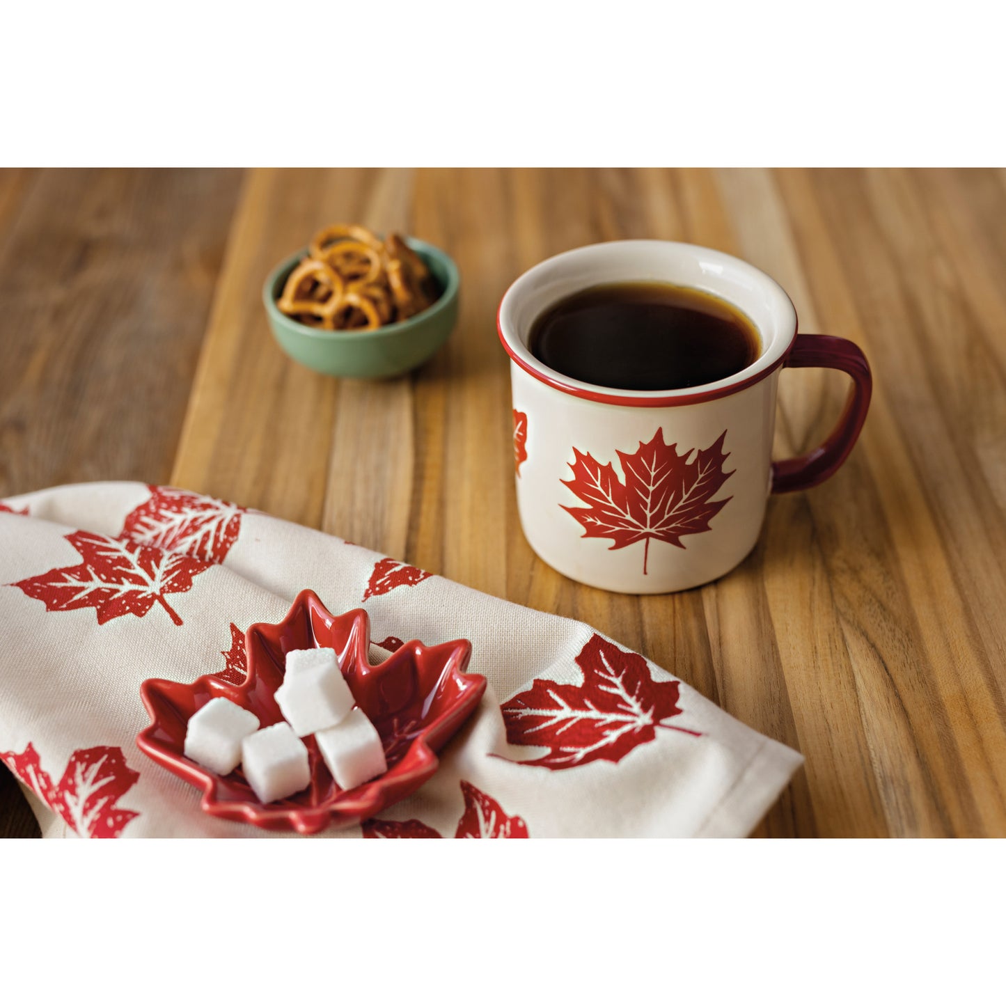 Maple Leaf Pinch Bowls Set of 6