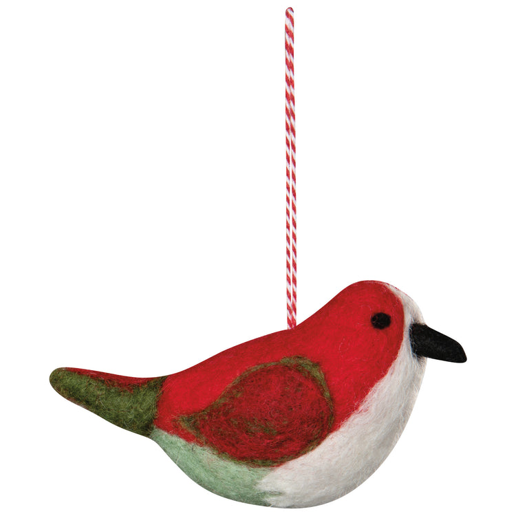 Bird Felt Christmas Tree Ornaments - 3 Assorted Styles
