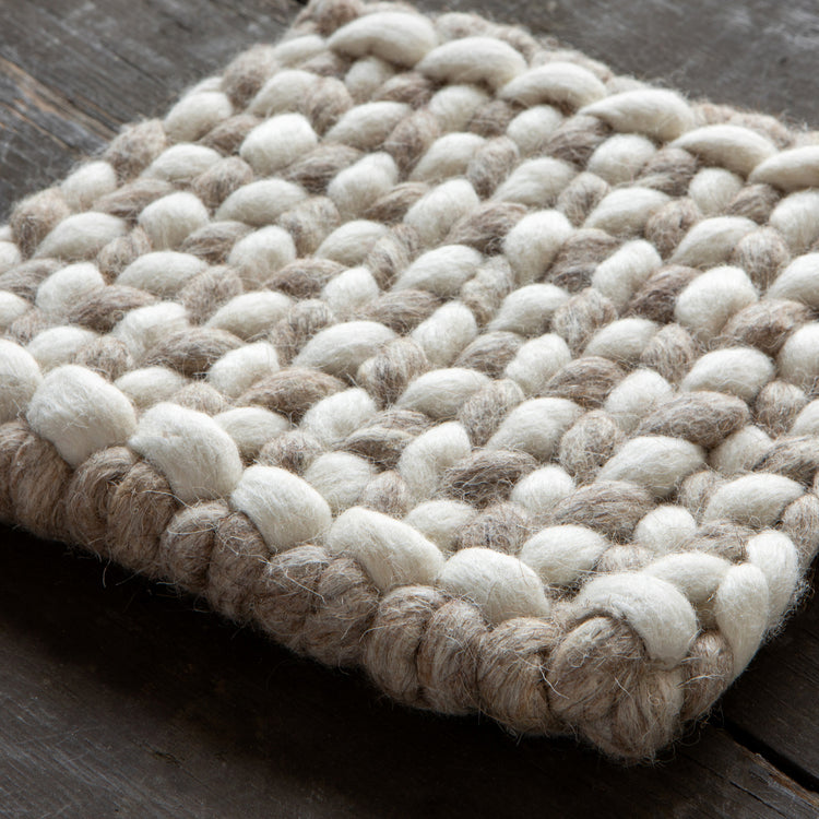 Braid Felt Wool Trivet - Flint
