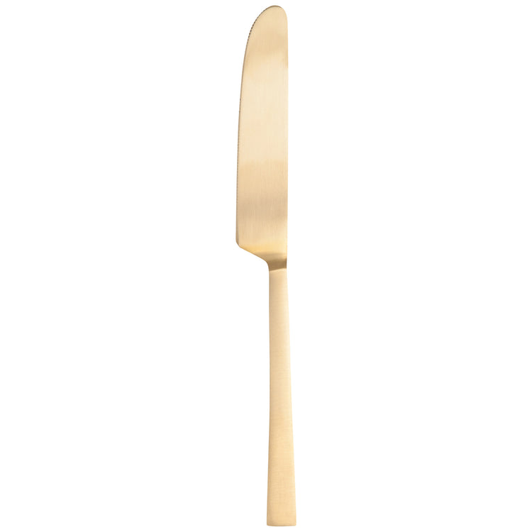 Matte Gold Edge Flatware Set of 5