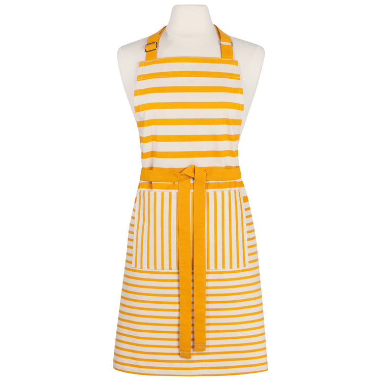 Awning Stripe Ochre Chef Apron