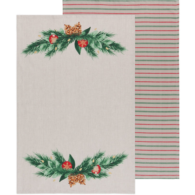 Deck The Halls Dishtowels Set of 2