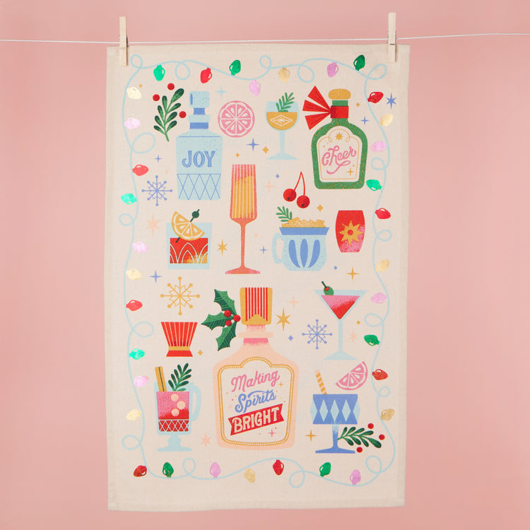 Spirits Bright Decorative Dishtowel