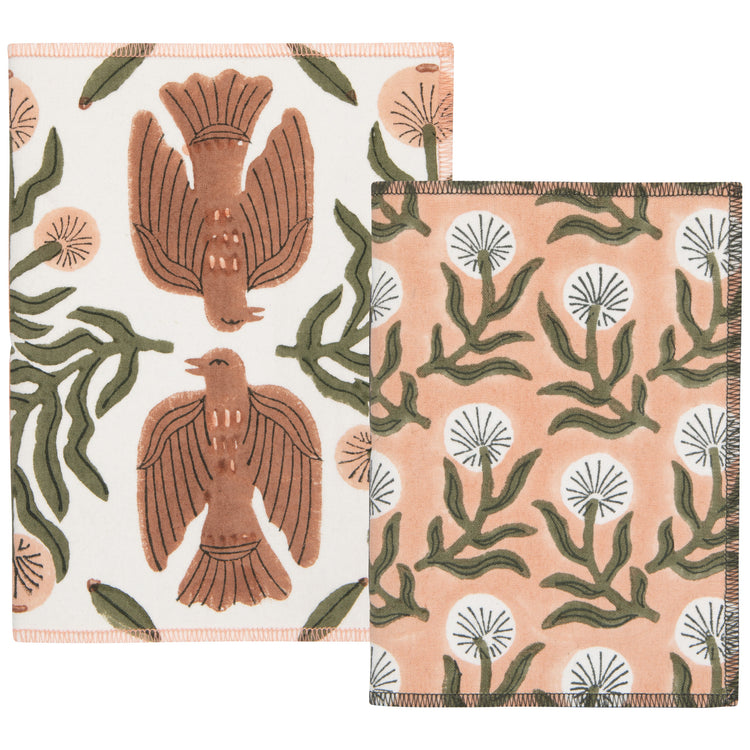 Peregrine Block Print Notebooks Set of 2