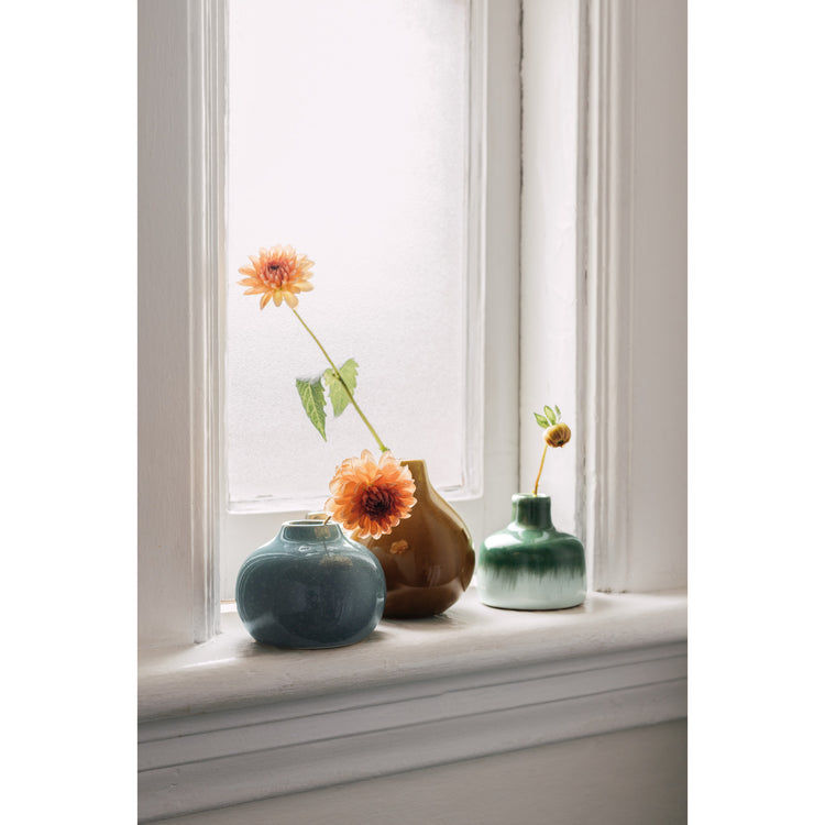 Moss Ceramic Bud Vase