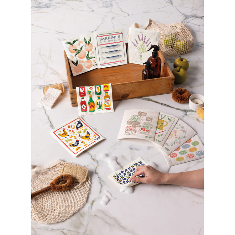 Peaches Swedish Dishcloth