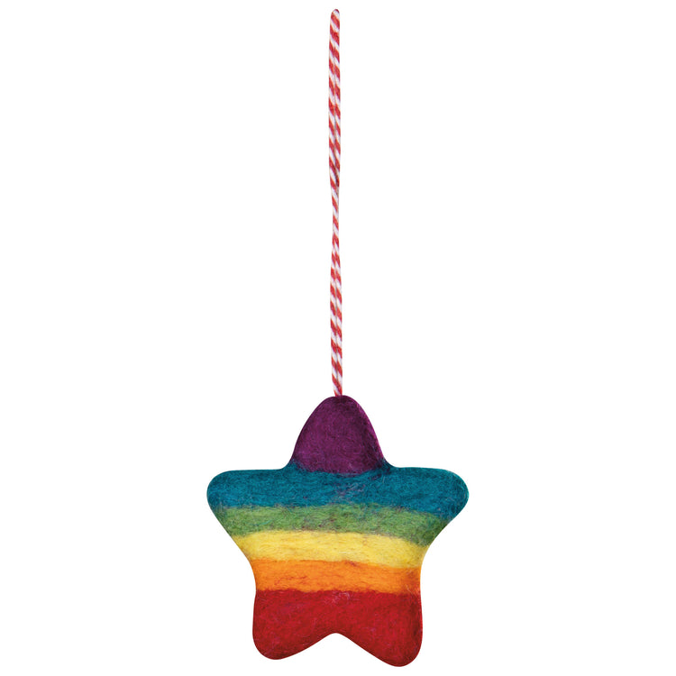 Love is Love Felt Christmas Tree Ornaments - 3 Assorted Styles