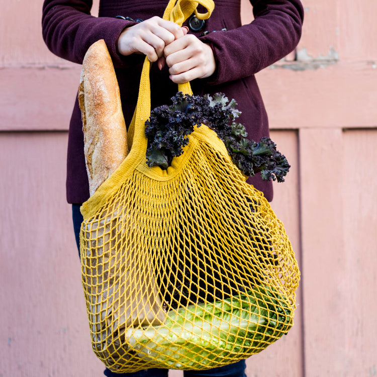 Le Marche Gold Net Shopping Bag