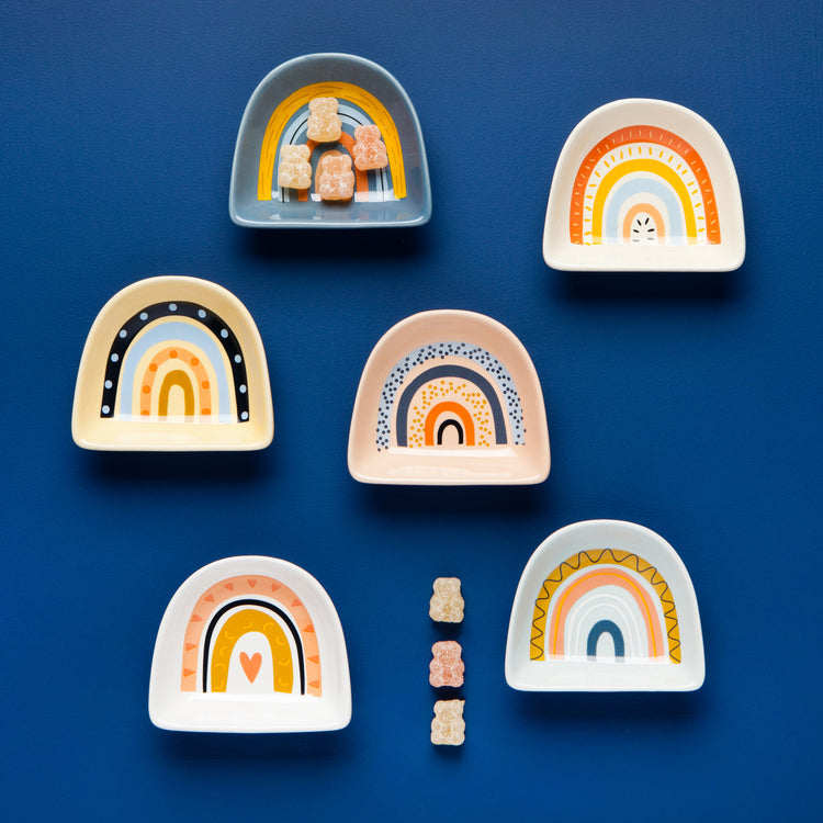 Rainbows Pinch Bowls Set of 6