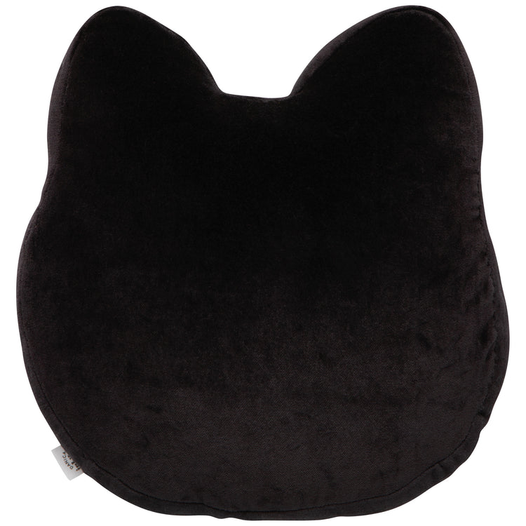 Black Cat Beaded Throw Pillow