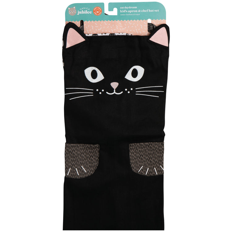Cat Kid's Apron and Hat Set