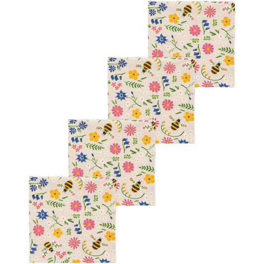 Bee Garden Napkins Set of 4
