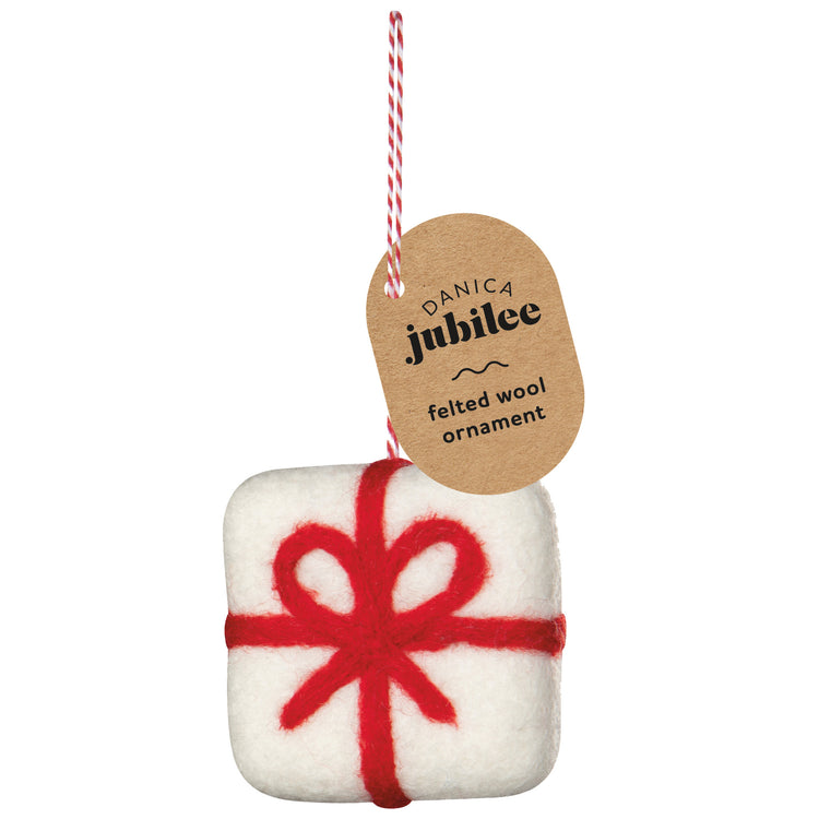 Presents Felt Christmas Tree Ornaments - 3 Assorted Styles