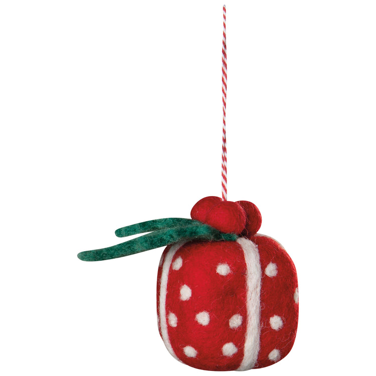 Yuletide Felt Christmas Tree Ornaments - 3 Assorted Styles