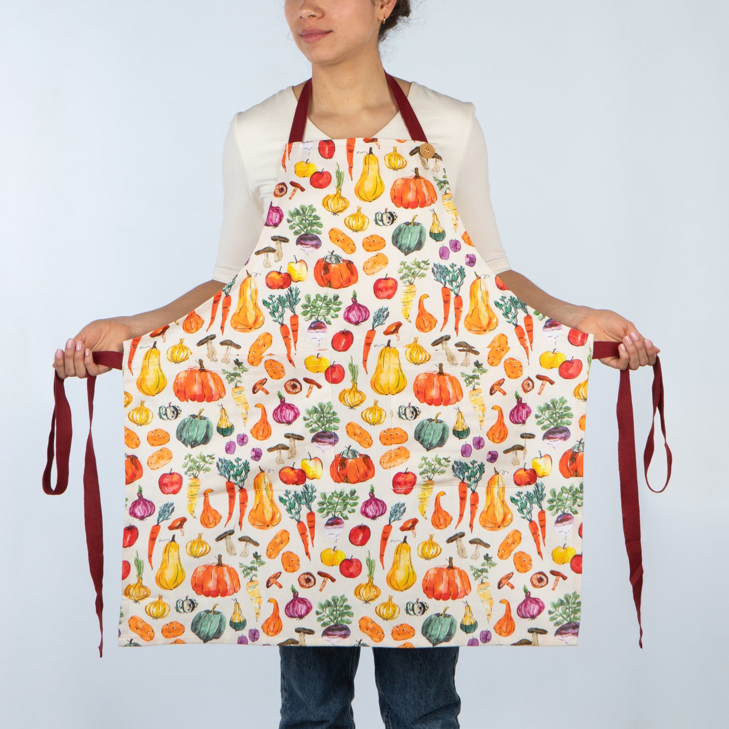 Veggie Stand Spruce Apron