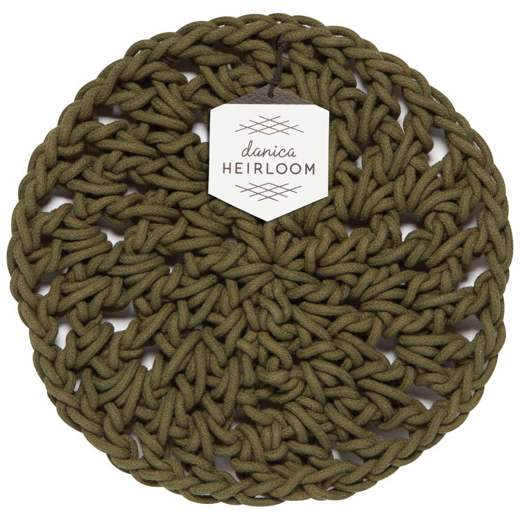 Olive Branch Knotted Trivet