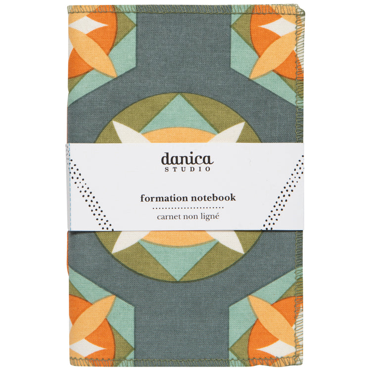 Disco Printed Fabric Cover Notebook