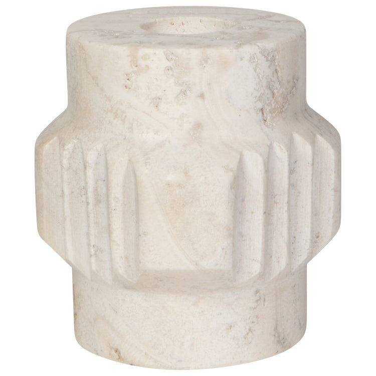 Altis Travertine Candle Holder Short
