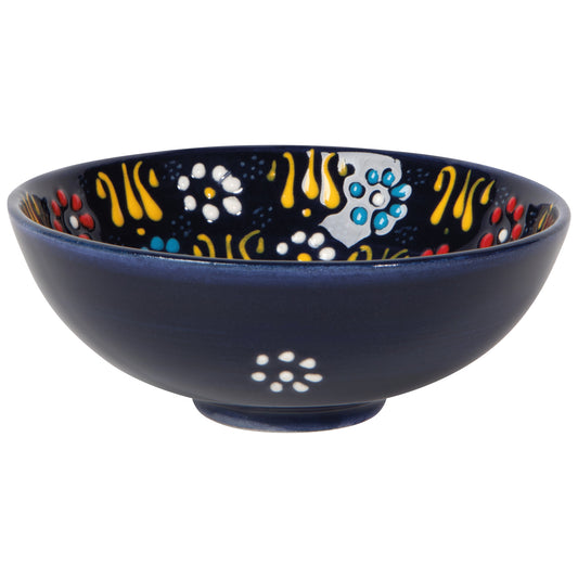 Hand-painted Turkish Bowl 5 inch - Evani Azure