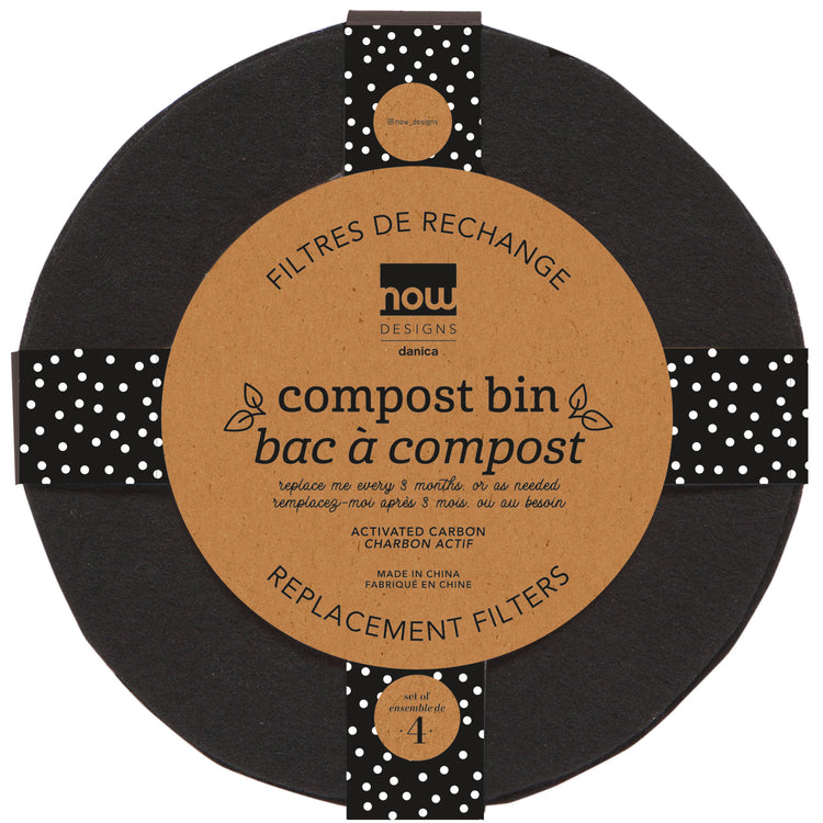 Compost Bin Activated Charcol Filters Set of 4