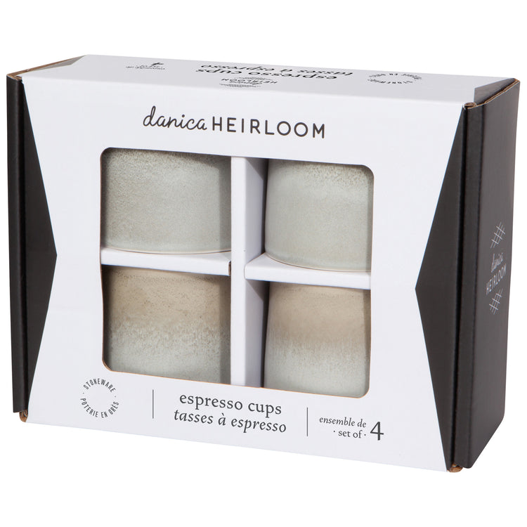 Aquarius Sage Espresso Cups Set of 4