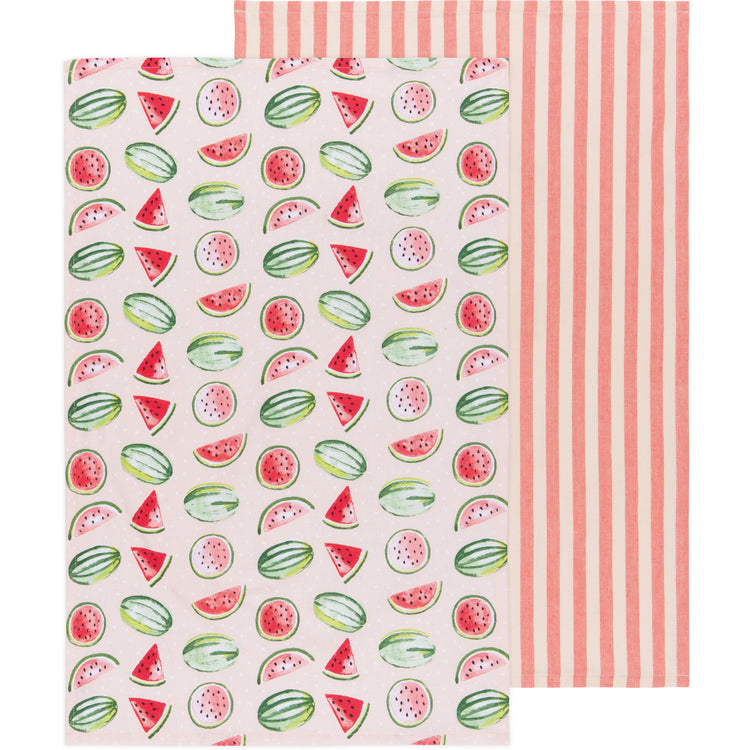 Watermelon Coordinated Dishtowels Set of 2