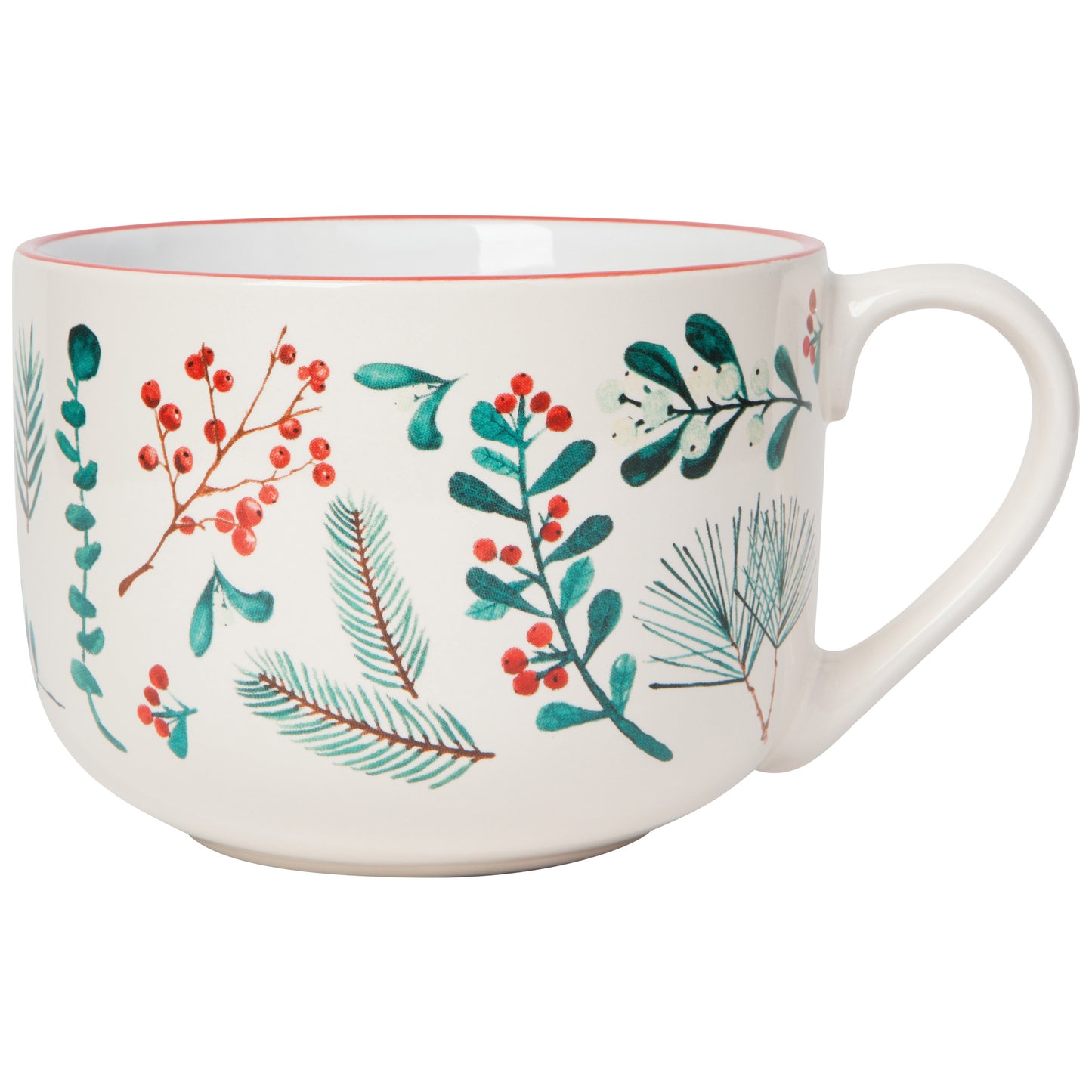 Winterberry Christmas Latte Mug