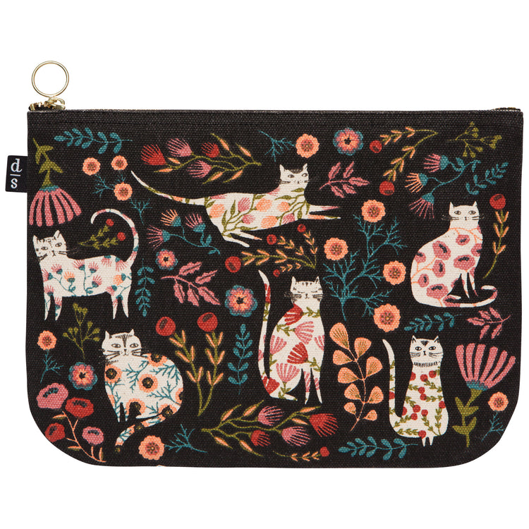 Catbloom Large Zipper Pouch